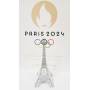 Tour Eiffel JO PARIS 2024 Officiel 10 cm - 4 couleurs