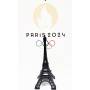 Tour Eiffel JO PARIS 2024 Officiel 10 cm - 4 couleurs