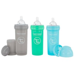 Pack Twistshake 3 biberons 260 ml