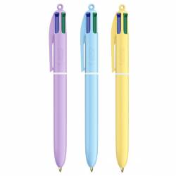 Stylo BIC 4 couleurs Pastel