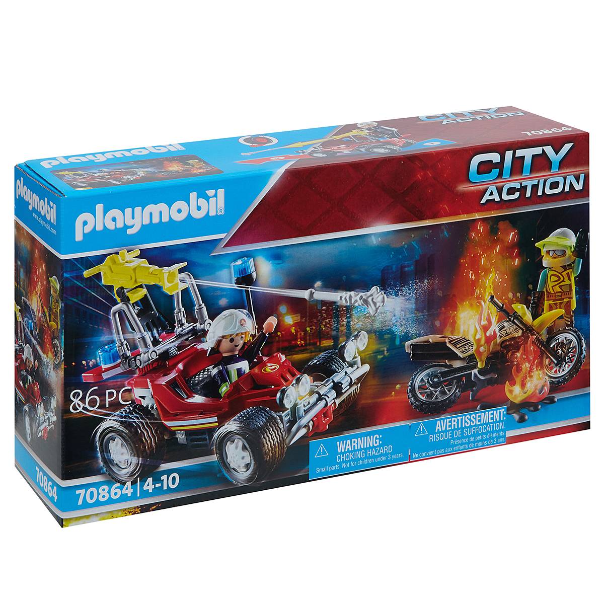 Playmobil, Fire Department Operation With Firefighting Buggy