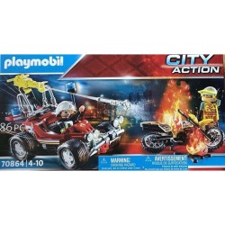 Playmobil, Fire Department Operation With Firefighting Buggy