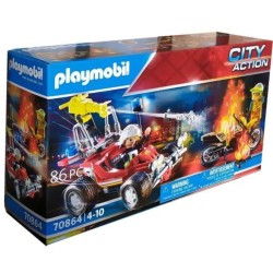 Playmobil, Fire Department Operation With Firefighting Buggy