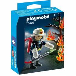 Playmobil Pompier et Arbuste en feu