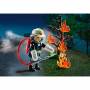 Playmobil Pompier et Arbuste en feu