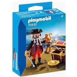 Playmobil, Pirate With Treasure Chest