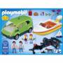 Playmobil Family Fun - Voiture familiale avec remorque porte-bateaux