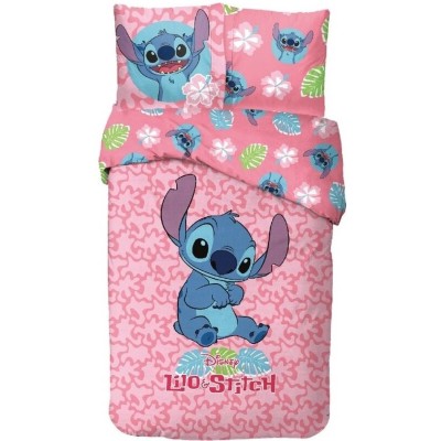 Housse de couette Lilo et Stitch 140 x 200 cm - 100% coton