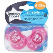 Tommee Tippee - Lot de 2 Sucettes Air Style - 6/18 mois