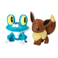 Tomy - Figurines Pokémon - Grenousse vs Evoli