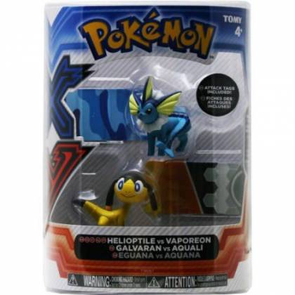 Tomy - Figurines Pokémon - Galvaran vs Aquali