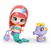 Pinypon - Figurine Sirène et Son Hippocampe Violet