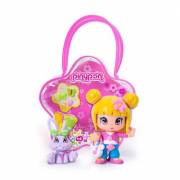 Famosa Pinypon - Sac Rose et Figurine + Lapin