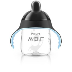 Philips Avent - Tasse bec anti-fuites Pingouin Noir - 260 ml - 12 mois +