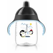 Philips Avent - Tasse bec anti-fuites Pingouin Noir - 340 ml - 18 mois +