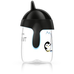 Philips Avent - Tasse bec anti-fuites Pingouin Noir - 340 ml - 18 mois +