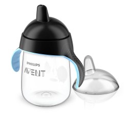 Philips Avent - Tasse bec anti-fuites Pingouin Noir - 340 ml - 18 mois +