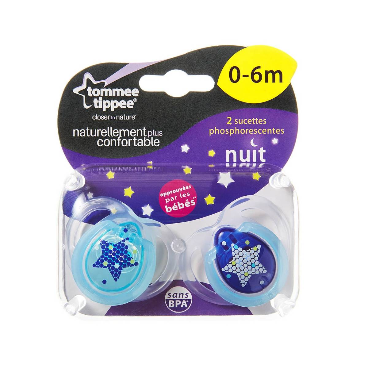 Tommee-tippee ciuccio notte notte tempo 6-18 mesi