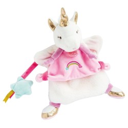 Doudou et Compagnie - Marionnette Licorne - 25 cm