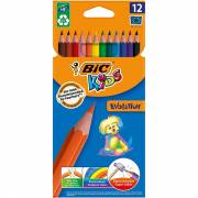 BIC KIDS -Etui de 12 Crayons de Couleurs Evolution