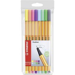 STABILO POINT 88 - Etui de 8 Stylos-Feutres - Pastel