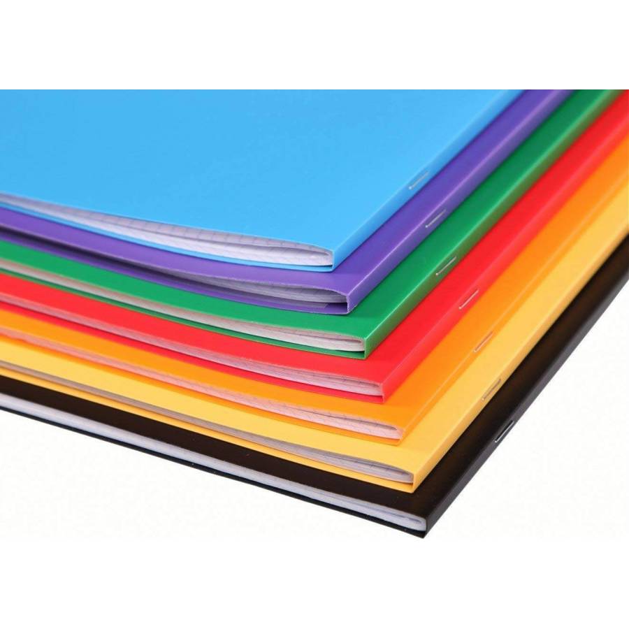 Clairefontaine - Quaderno trasparente Koverbook Piqué Polypro - Piastrelle  grandi - 96 pagine - 24 x 32 cm