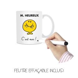 Mug à Personnaliser Monsieur Madame Personnage M. Heureux