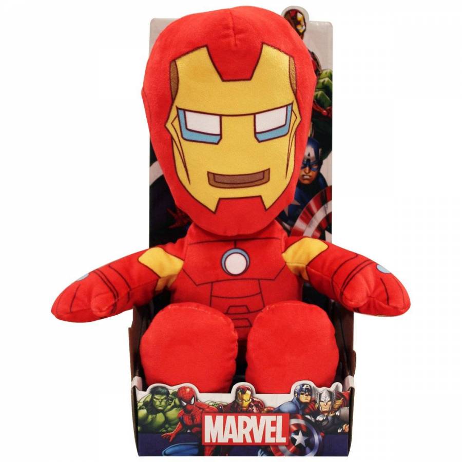 Peluche 30 cm Marvel Hulk, Iron man, Captain America, Spiderman Bandai